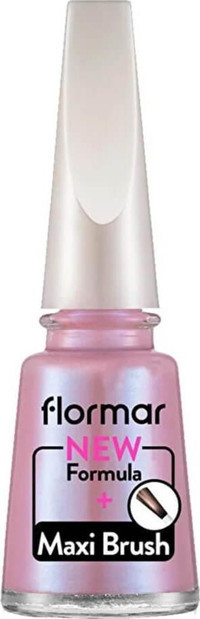 Flormar Maxi Brush 454 Pembe Sedefli Simli Oje