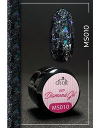 Cr-Oje Vip Diamond MS010 Çok Renkli Işıltılı Kalıcı Simli Jel Oje