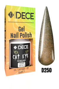 Dece Kedi Gözü D250 Kahverengi Işıltılı Kalıcı Simli Oje