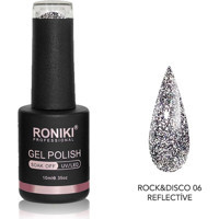 Roniki Rock&Disco Reflective 06 Gümüş Işıltılı Kalıcı Simli Oje