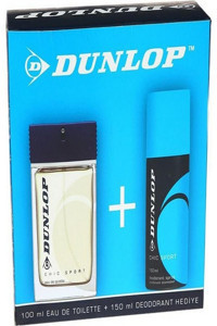 DUNLOP Klasik Mavi İkili Erkek Parfüm Deodorant Seti EDT 100 ml + 150 ml Deodorant