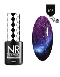 Nail Republic Kedi Gözü 105 Çok Renkli Parlak Kalıcı Simli Oje