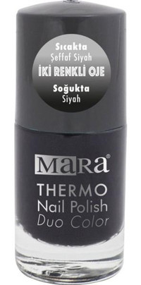 Mara Thermo Siyah Parlak Kalıcı Oje