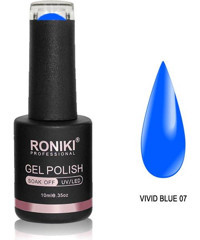 Roniki Vivid 07 Mavi Parlak Kalıcı Oje