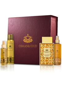 Osmanlı Oud Golden Leaf 4 Parça Kadın Parfüm Deodorant Seti EDP