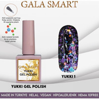 Gala Smart Yukki 1 Çok Renkli Işıltılı Kalıcı Simli Oje