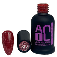 Anıl Professional Cosmetics 236 Bordo Işıltılı Kalıcı Simli Jel Oje