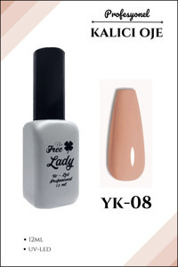 Freelady YK-08 Nude Parlak Kalıcı Oje