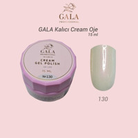 Gala Smart Professional Cream 130 Beyaz Işıltılı Kalıcı Simli Jel Oje