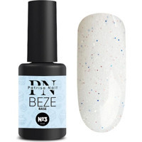 Patrisa Nail Beze Base 3 Beyaz Işıltılı Kalıcı Simli Oje