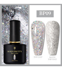 Born Pretty Pro BP09 Gümüş Işıltılı Kalıcı Simli Oje