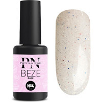 Patrisa Nail Beze Base 4 Beyaz Işıltılı Kalıcı Simli Oje
