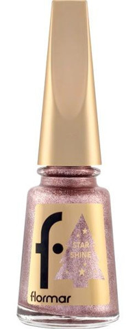 Flormar Star Shine Nail Enamel Pembe Metalik Oje