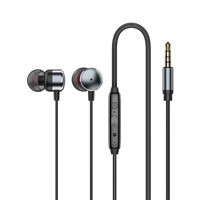 Recci Recci REP-L37 Silikonlu Mikrofonlu 3.5 mm Jak Kablolu Kulaklık Siyah