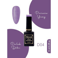 Misyul Nail Art D04 Mor Işıltılı Kalıcı Oje
