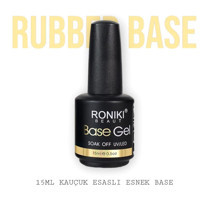 Roniki Rubber Base Sarı Parlak Kalıcı Oje