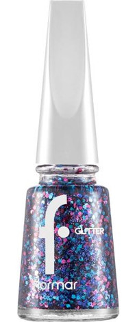 Flormar Glitter Mavi Işıltılı Simli Oje