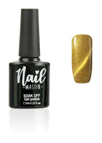 Nail Master Kedi Gözü M863 Sarı Hologram Kalıcı Simli Oje