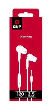 GNP Stereo Silikonlu Mikrofonlu 3.5 mm Jak Kablolu Kulaklık Beyaz