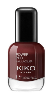 Kiko Milano Power Pro Vino 27 Bordo Parlak Simli Oje