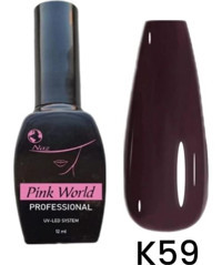Pink World K59 Kahverengi Parlak Kalıcı Oje