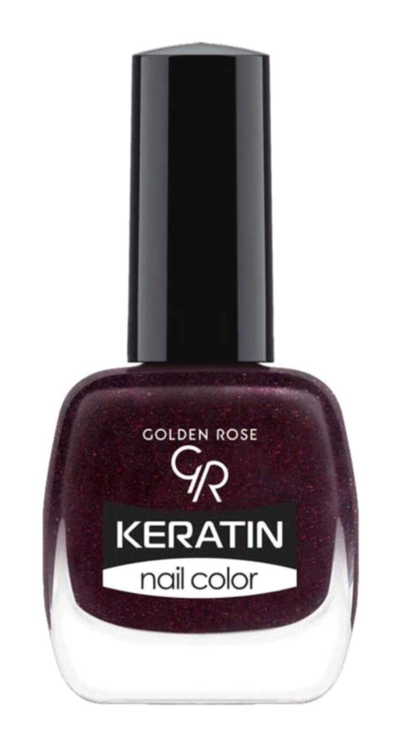 Golden Rose Keratin Nail Color 44 Mor Parlak Oje