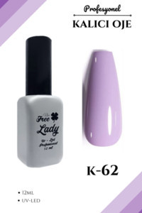 Freelady K-62 Mor Parlak Kalıcı Oje