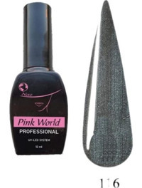 Pink World S116 Gri Sedefli Kalıcı Simli Oje