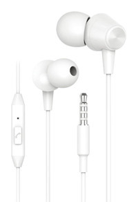 Hytech HY-XK30 Silikonlu Mikrofonlu 3.5 mm Jak Kablolu Kulaklık Beyaz