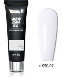 Beautilux Akrilik K-50-07 Beyaz Işıltılı Kalıcı Simli Oje