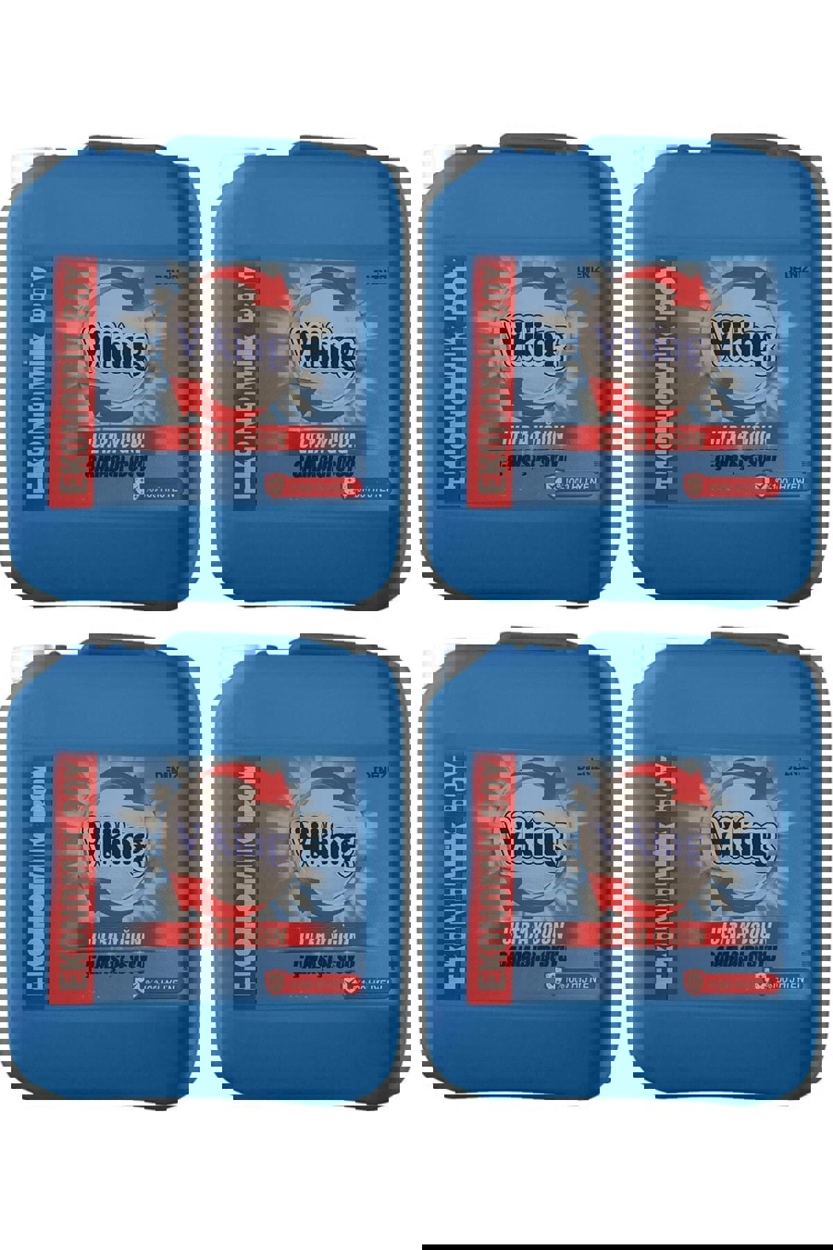 Viking Yoğun Kıvamlı Kokulu Banyo-Mutfak İçin Konsantre Jel Çamaşır Suyu 4x3.5 lt