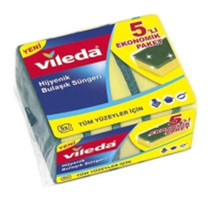 Vileda Klasik Oluklu 5'li Bulaşık Süngeri