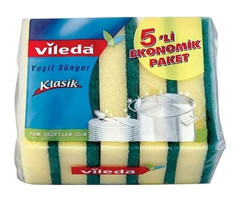 Vileda Klasik 5'li Bulaşık Süngeri