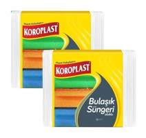 Koroplast Oluklu Oluklu 2'li Bulaşık Süngeri