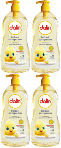 Dalin Klasik Pompalı Göz Yakmayan Hipoalerjenik Yenidoğan Hassas Ciltler İçin Bebek Şampuanı 4x500 ml