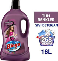 Bingo Tüm Renkler İçin 268 Yıkama Sıvı Deterjan 4x4 lt