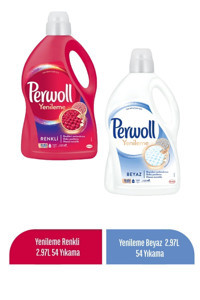Perwoll Beyazlar ve Renkliler Sıvı Deterjan 2x2.97 lt