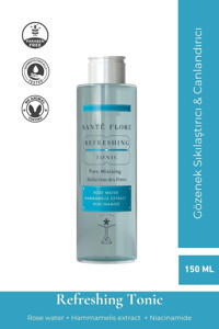 Sante Flore Refreshing Tüm Ciltler İçin Gözenek Sıkılaştırıcı Yüz Temizleyici Likit Tonik 150 ml