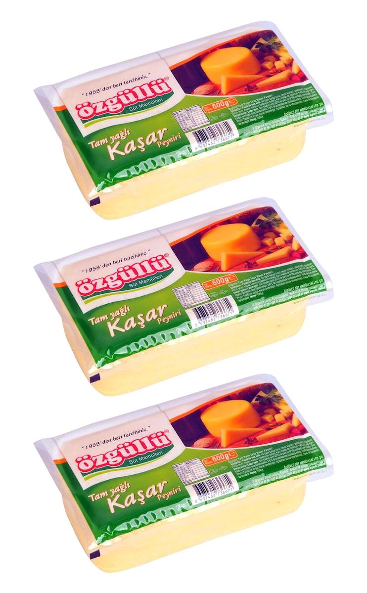 Özgüllü Kaşar İnek Peynir 3x600 gr
