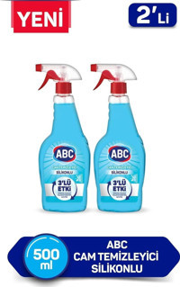 Abc Silikonlu Cam Temizliyici Sprey 2x500 ml