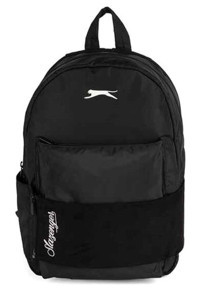 Slazenger Su Geçirmez 3 Gözlü Siyah Lise Unisex Sırt Çantası