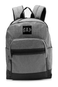 Gap 3 Gözlü Gri Lise Unisex Sırt Çantası