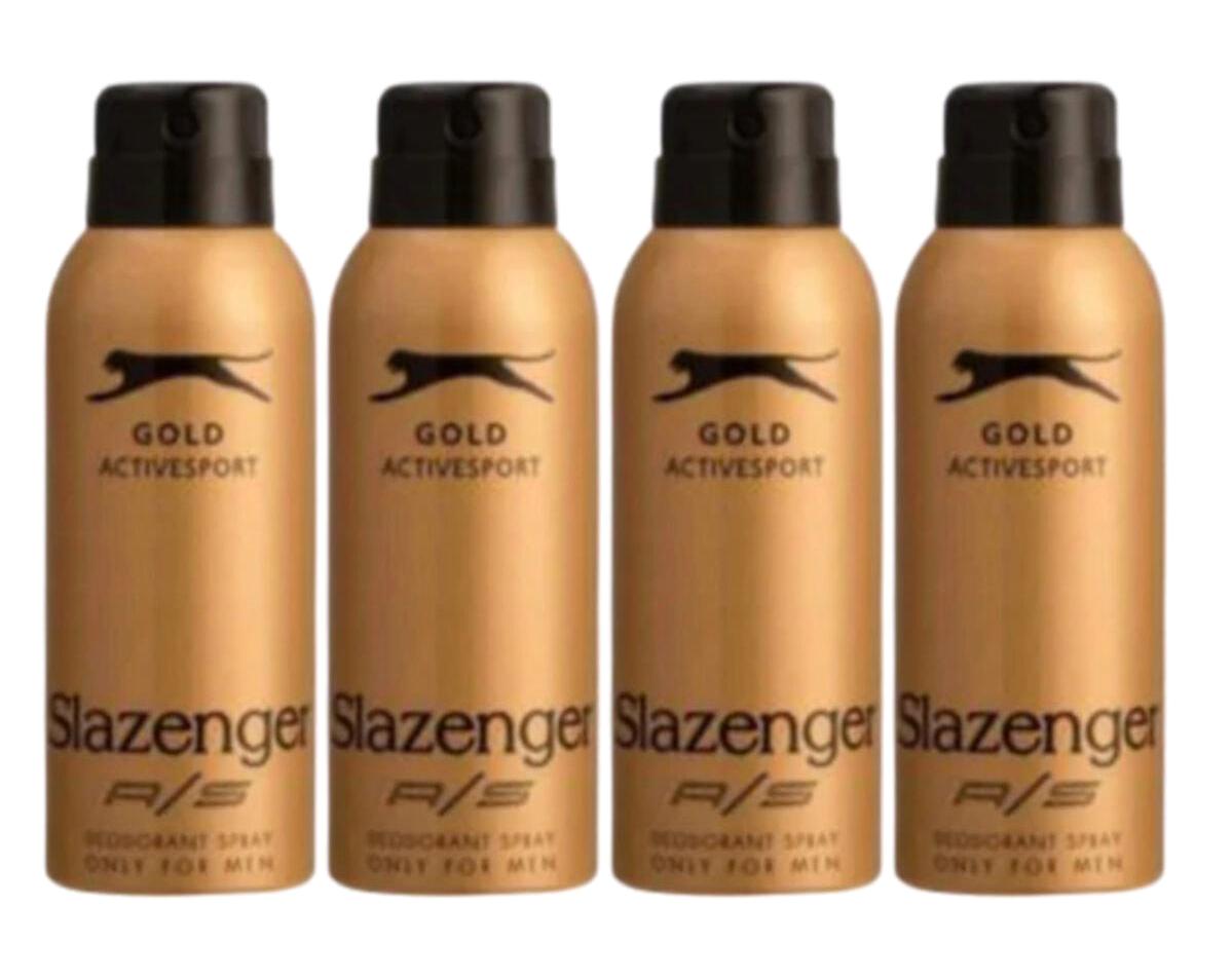 Slazenger Active Sport Gold Pudrasız Sprey Erkek Deodorant 3x150 ml