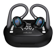 Sones YYK-635 Android & iOS Uyumlu 5.3 Işıklı Silikonlu Gürültü Önleyici Kablosuz Kulak İçi Bluetooth Siyah