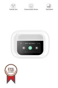 Torima A9 Pro Android & iOS Uyumlu 5.4 Işıklı Silikonlu Kablosuz Kulak İçi Bluetooth Beyaz