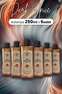 Rebul Dark Spice Cam Şişe Kolonya 6x250 ml
