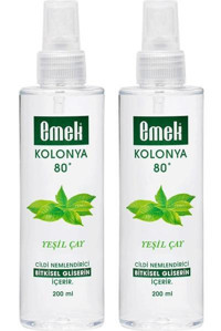 Emek Gliserinli Yeşil Çay Sprey Kolonya 2x200 ml