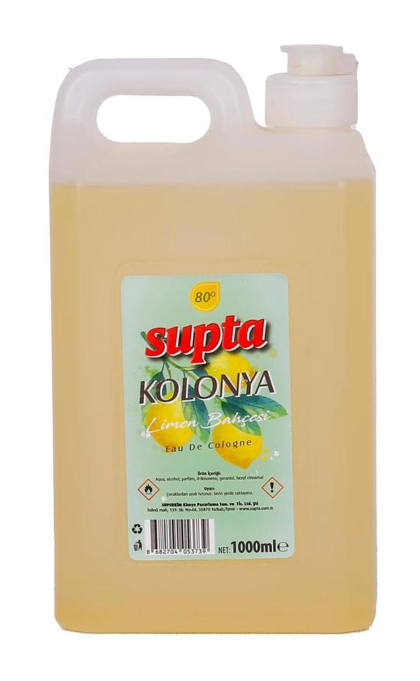 Supta 80 Derece Limon Kolonya 1 lt