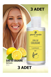 Pierre Cardin 80 Derece Limon Kolonya 3x50 ml