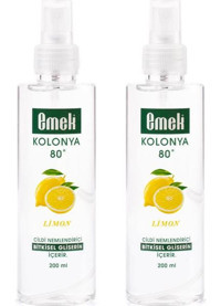 Emek Gliserinli Limon Sprey Kolonya 2x200 ml
